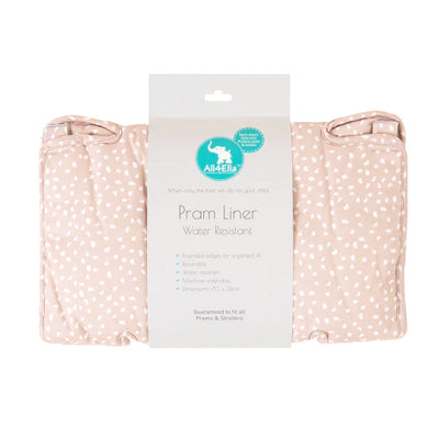 All 4 Ella Pram Liner - Beige Dots