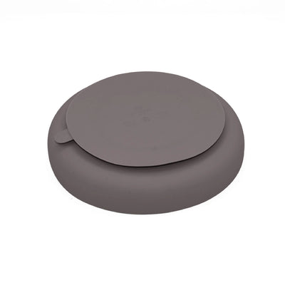 Playette Silicone Divided Plate - Grey