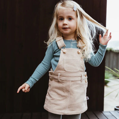 Peggy Empire Pinafore - Ivory Cream