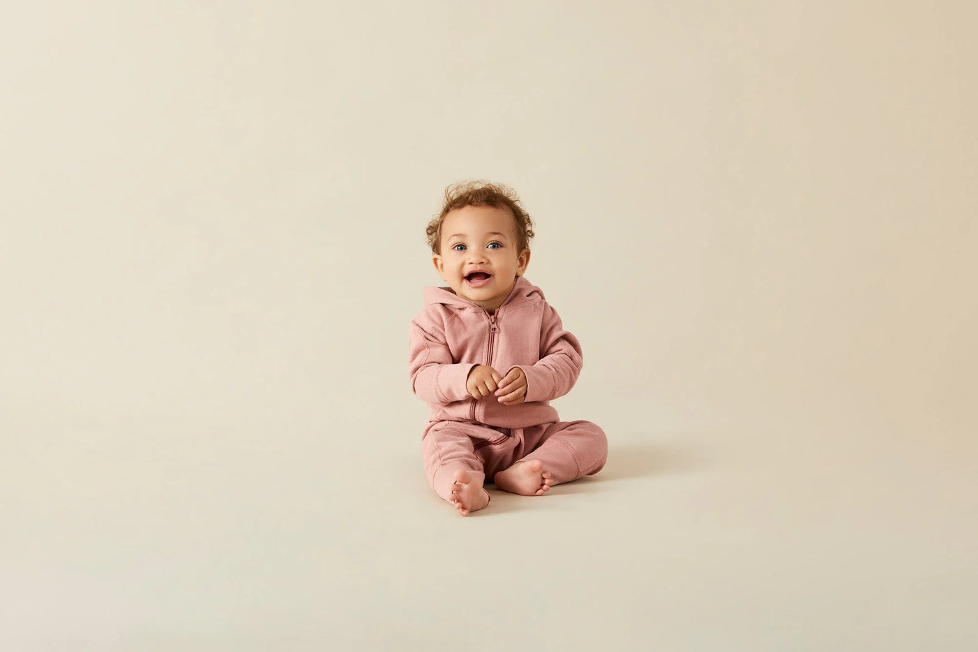 Sapling Child Organic Magnolia Pink Winter Zipsuit