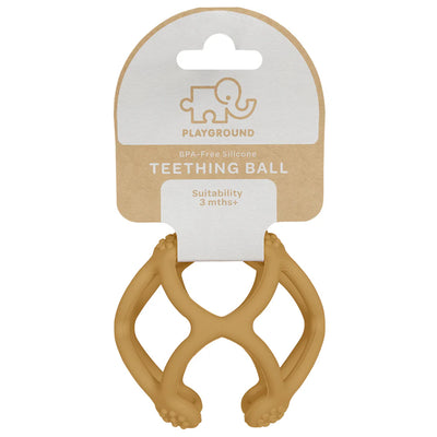 Playground Silicone Teething Ball - Sunshine