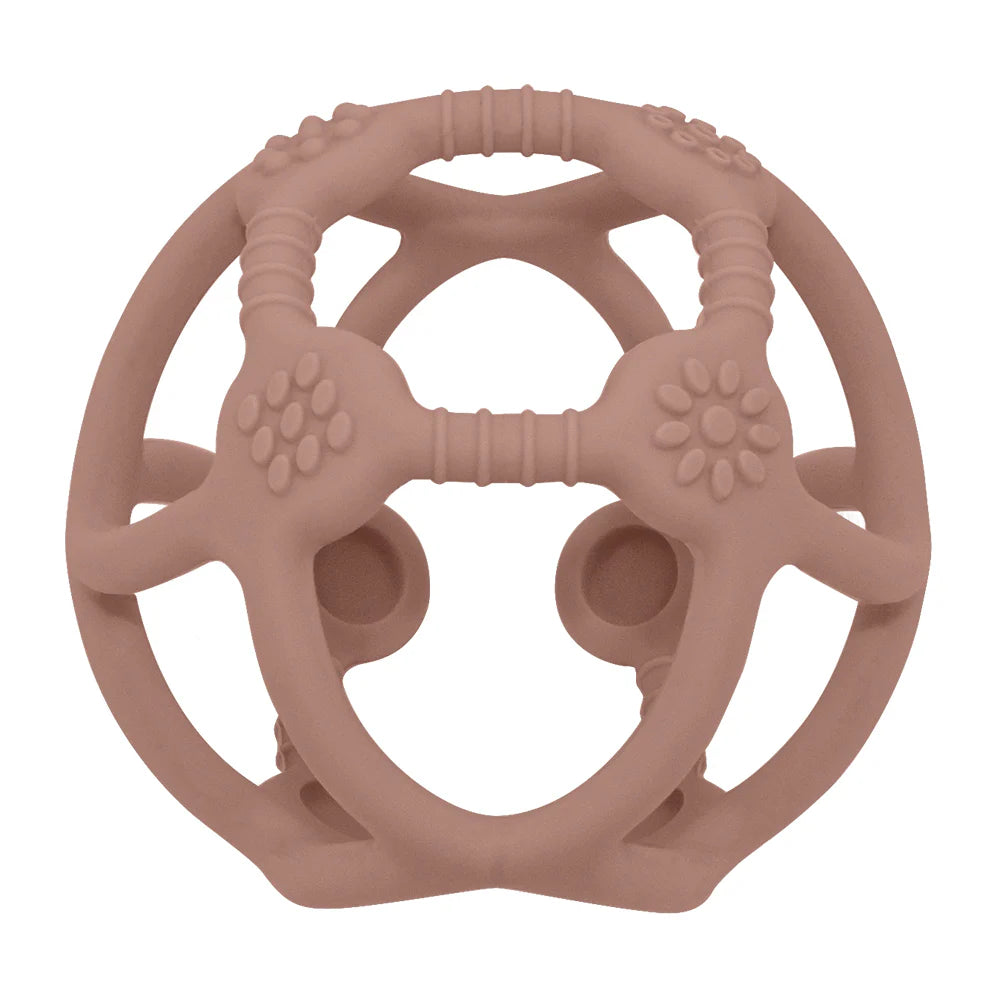 Playground Silicone Teething Ball - Rose