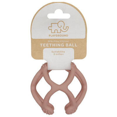 Playground Silicone Teething Ball - Rose