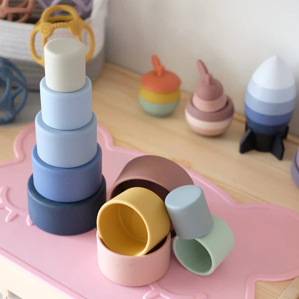 Playground Silicone Nesting Blocks - Multi