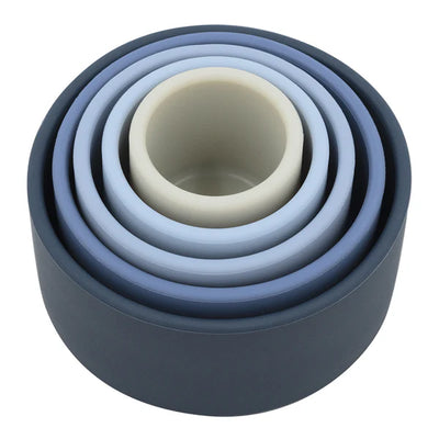 Playground Silicone Nesting Blocks - Blue