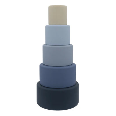 Playground Silicone Nesting Blocks - Blue