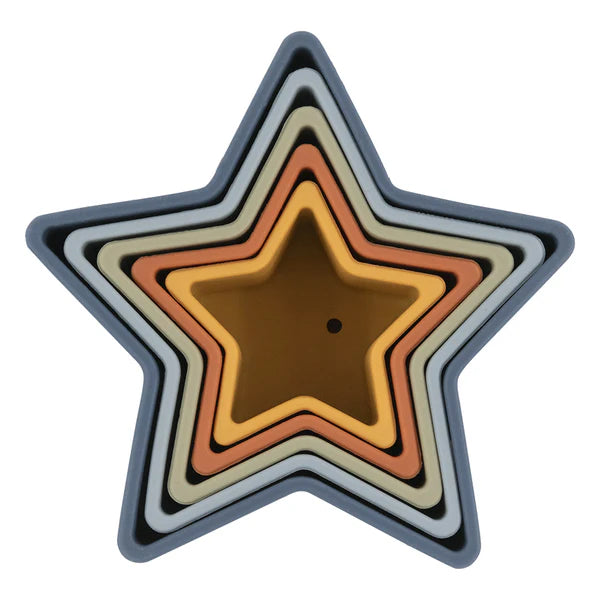 Playground Silicone Nesting Stars - Multi Blue