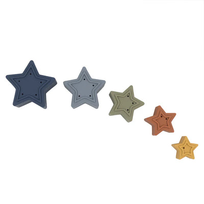 Playground Silicone Nesting Stars - Multi Blue