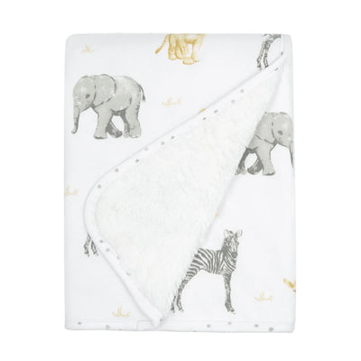 Living Textiles Sherpa Blanket - Savanna Babies