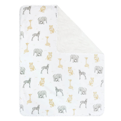 Living Textiles Sherpa Blanket - Savanna Babies