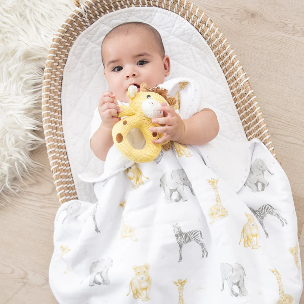 Living Textiles Sherpa Blanket - Savanna Babies