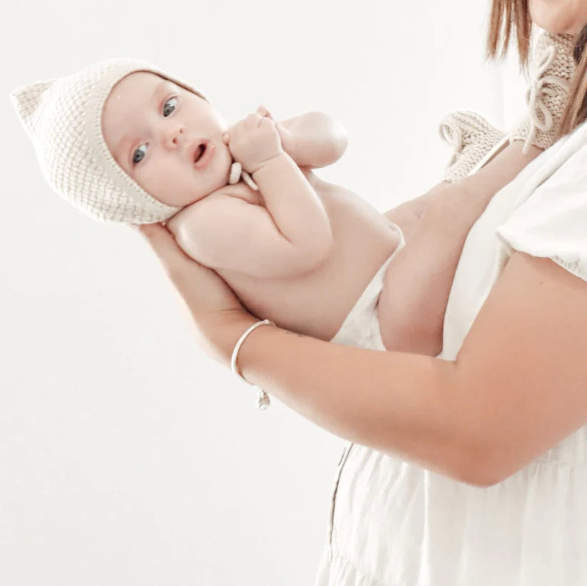 Ardito Baby Cove Booties - Cream