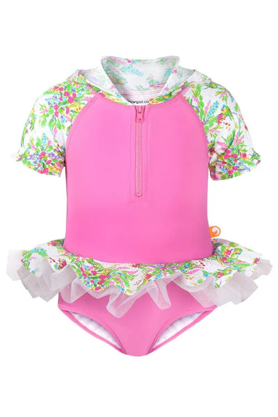 Sea Circus Springtime Baby Hooded One Piece