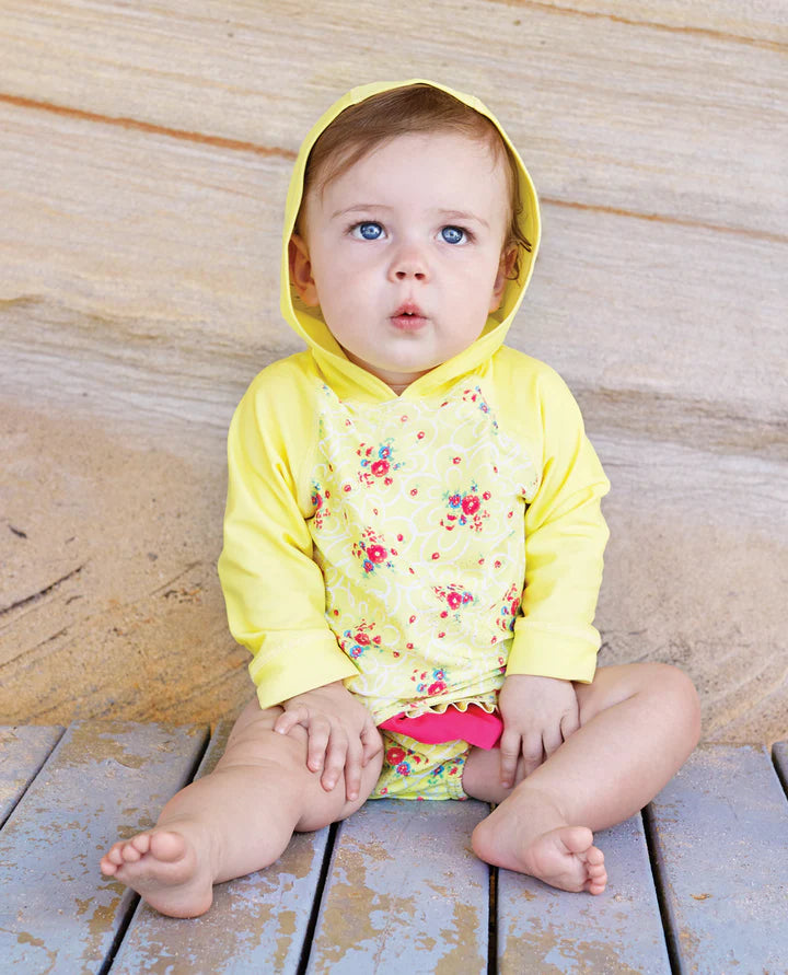 Sea Circus Blossom Baby Hooded Suntop