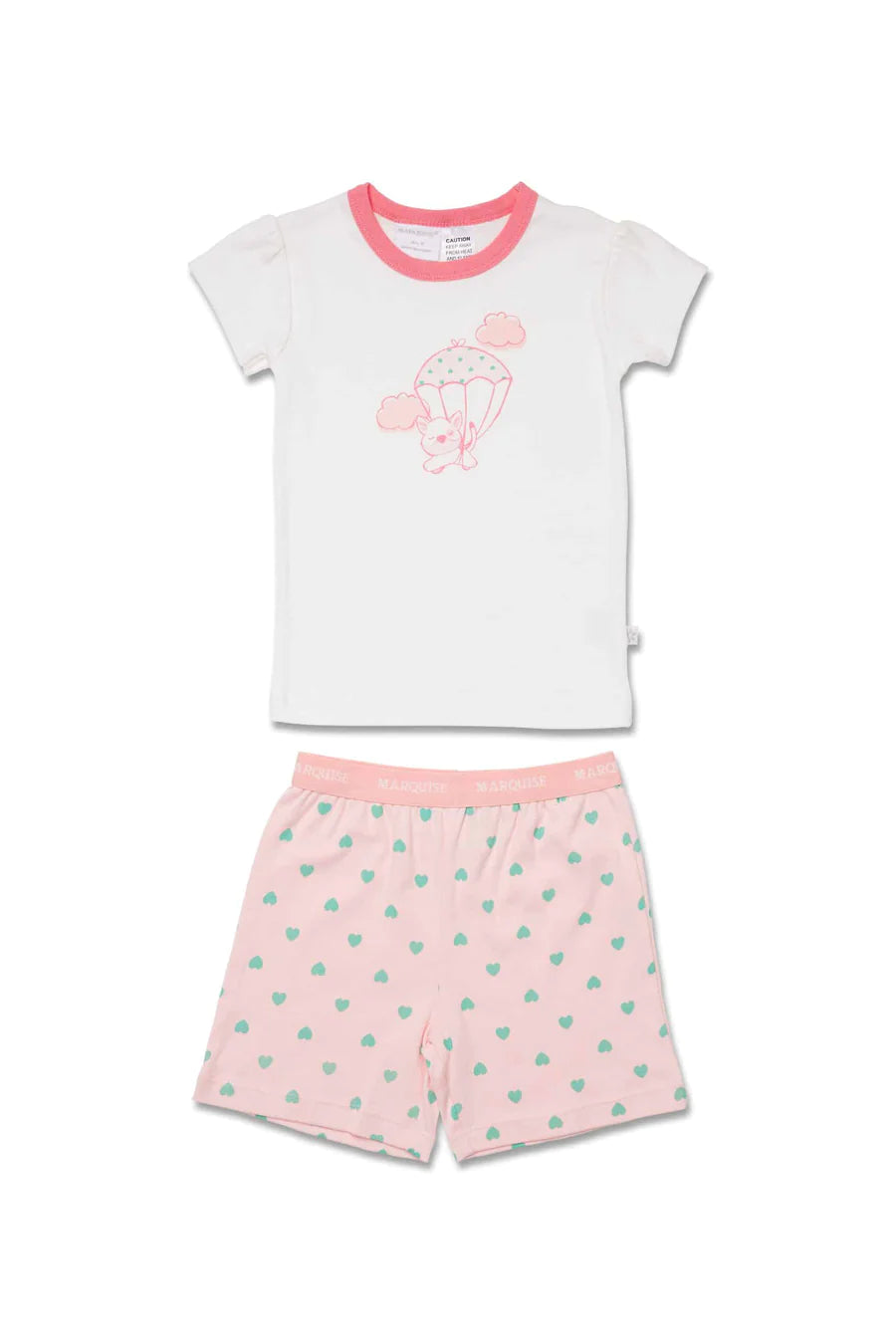 Marquise Dog Parachute Pyjamas - Vanilla/Print