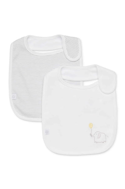 Marquise Unisex Bibs 2 Pack - Elephant