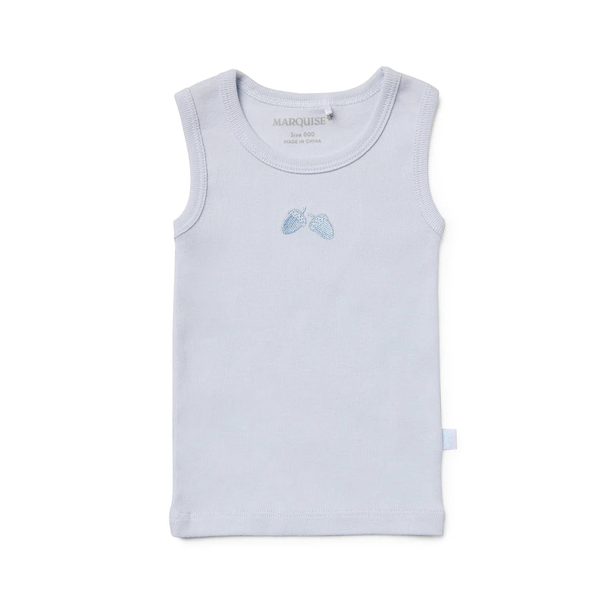 Marquise Blue and White Acorn Singlet 2 Pack