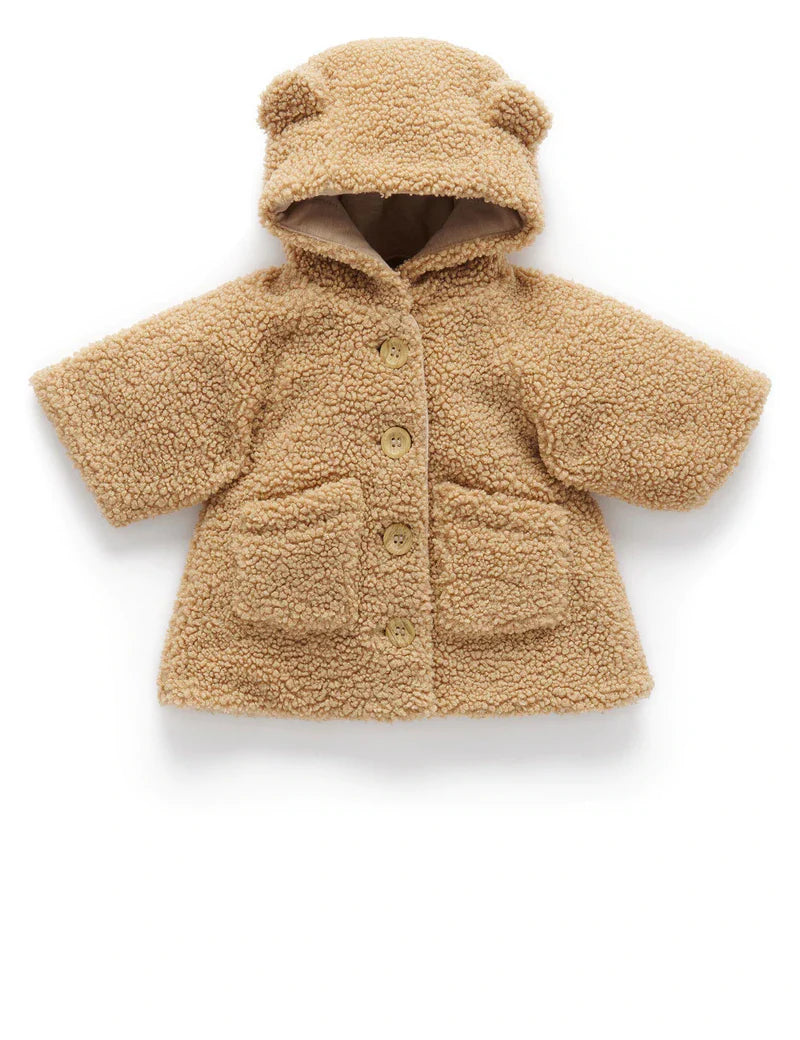 Purebaby Bear Coat - Toffee