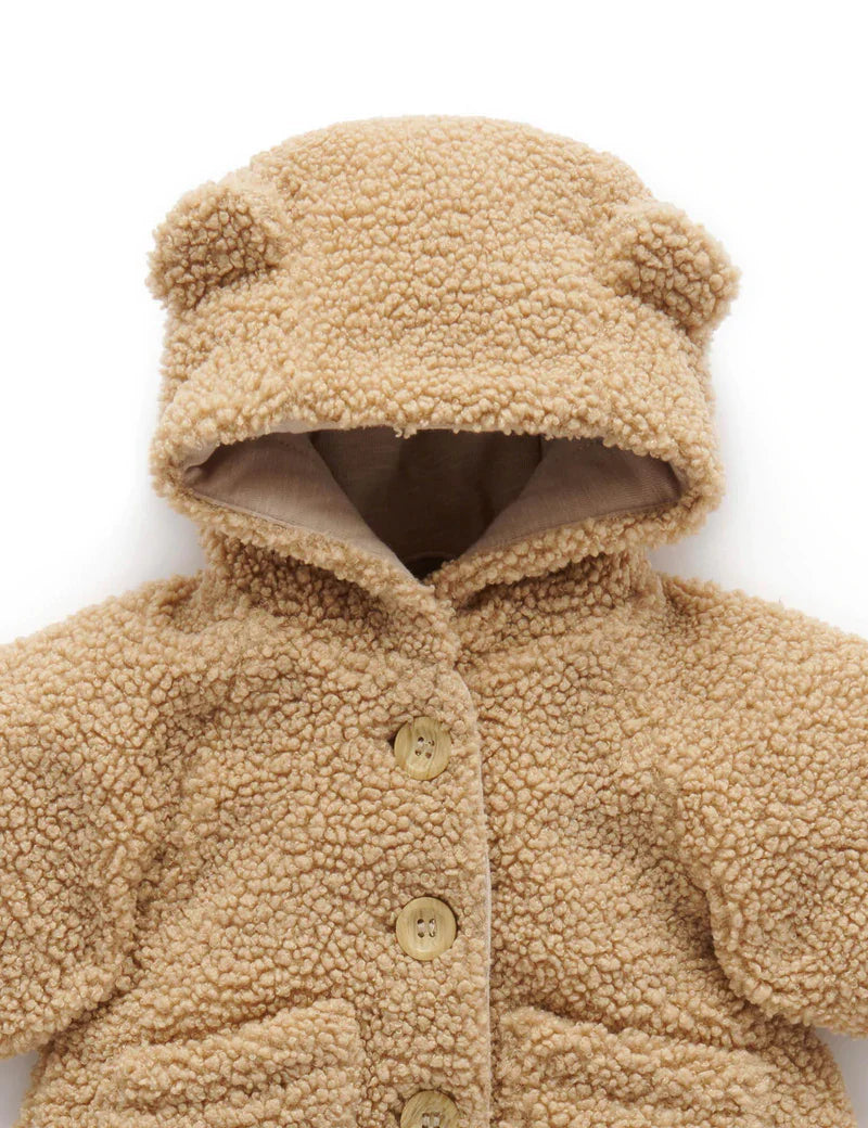 Purebaby Bear Coat - Toffee