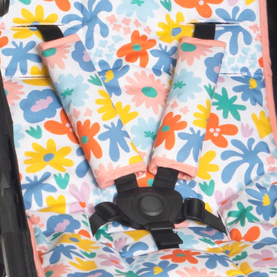 All 4 Ella Harness Covers & Pram Pegs - Bright Floral