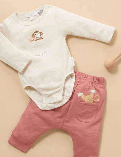 Purebaby Slouchy Pants - Tamarind