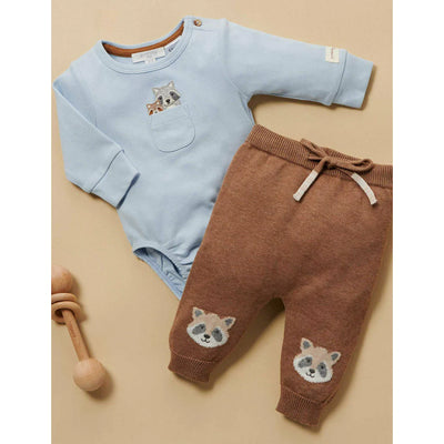 Purebaby Family Peekaboo Bodysuit - Sky