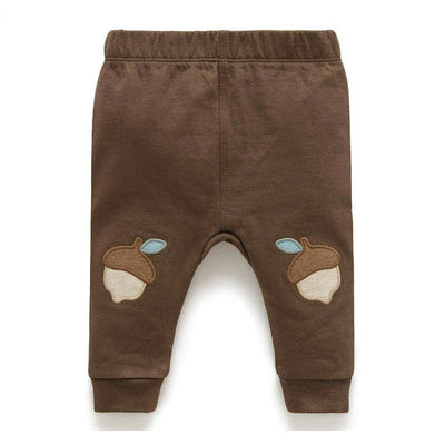 Purebaby Knee Patch Legging - Chocolate