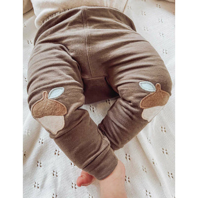 Purebaby Knee Patch Legging - Chocolate