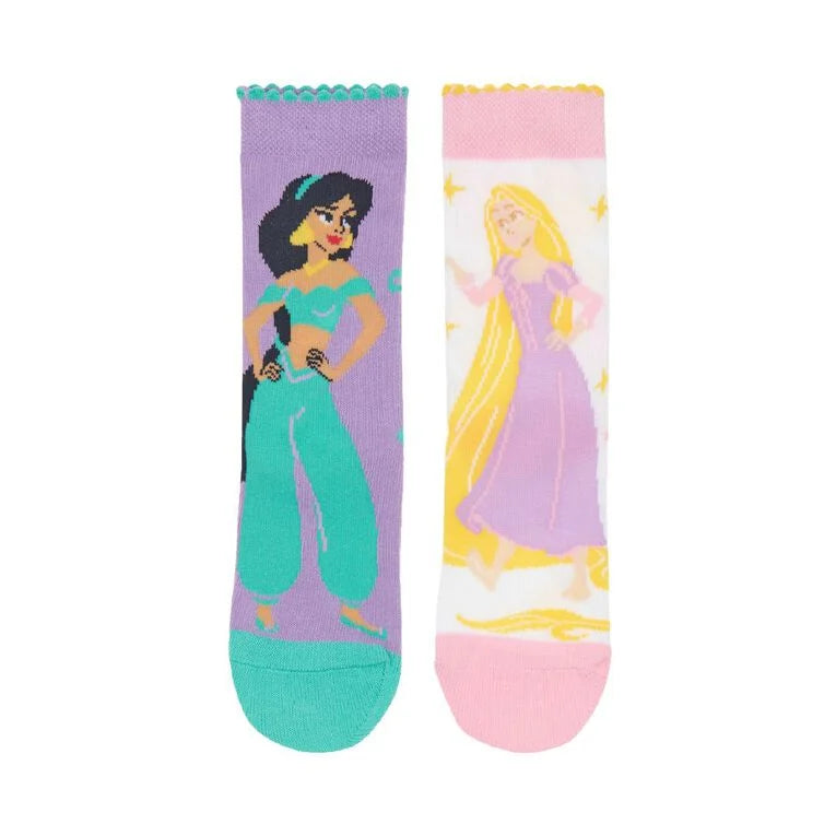 Rio Disney Princess Kids' Crew Socks 2 Pack