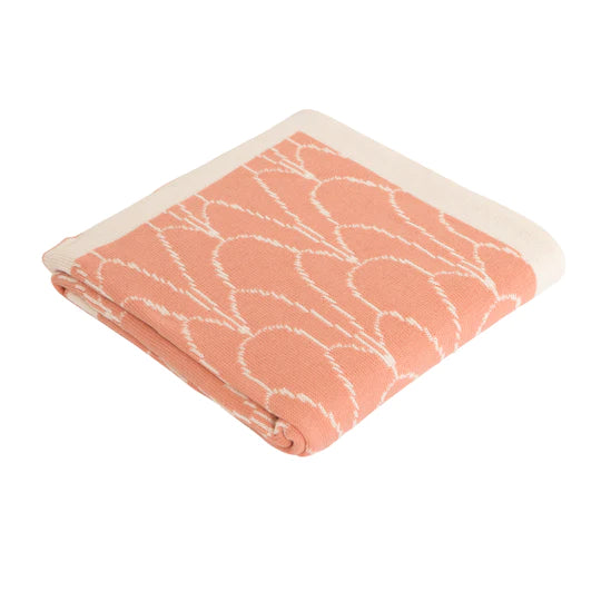 All 4 Ella Reversible Blanket - Antique Blush