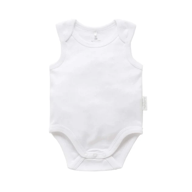 Purebaby Organic Singlet Bodysuit - White