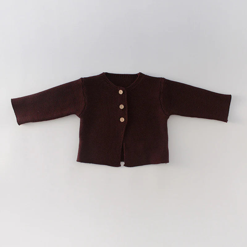 Ardito Baby Wren Cardigan - Maroon