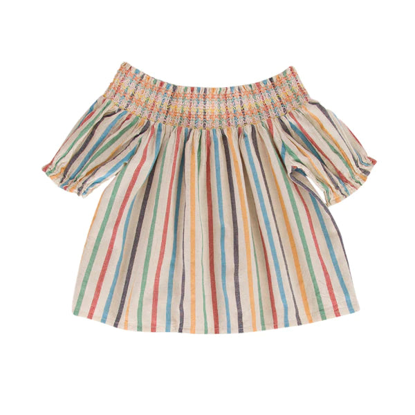 Peggy Ziggy Top - Multi Stripe