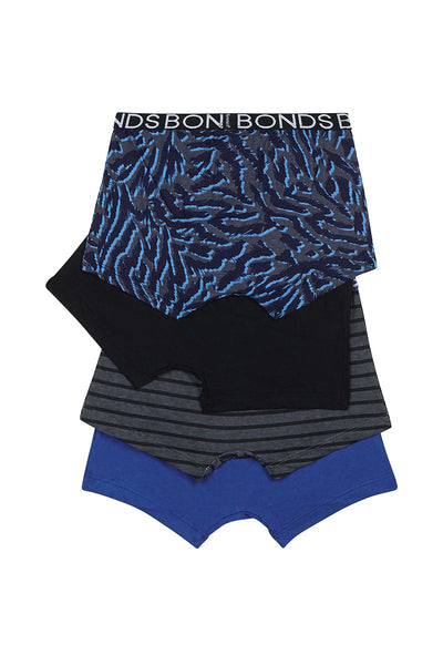 Bonds Boys Trunk 4 Pack - Blue Print