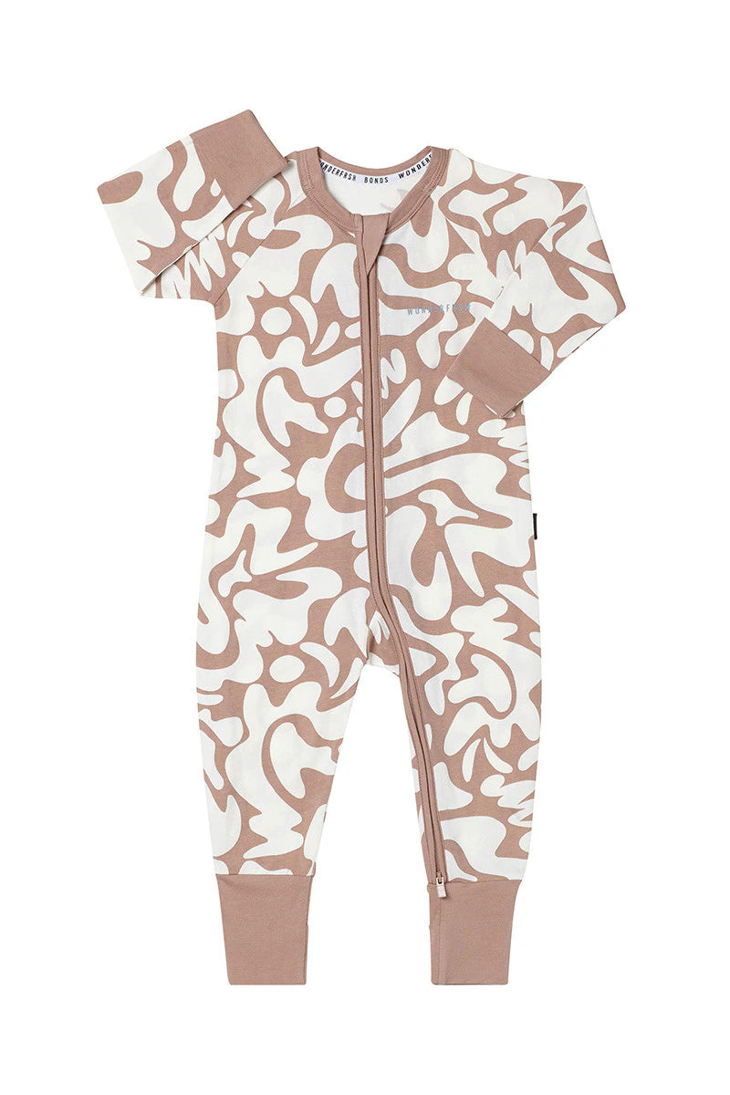 Bonds Wonderfresh Zippy - Making Shapes Mocha