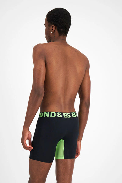 Bonds Men's Chafe Off Trunk - Nu Black / Prime Lime