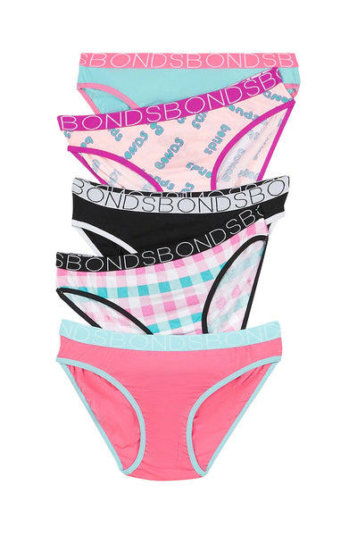 Bonds Girls Bikini 5 Pack - Bubble Bonds