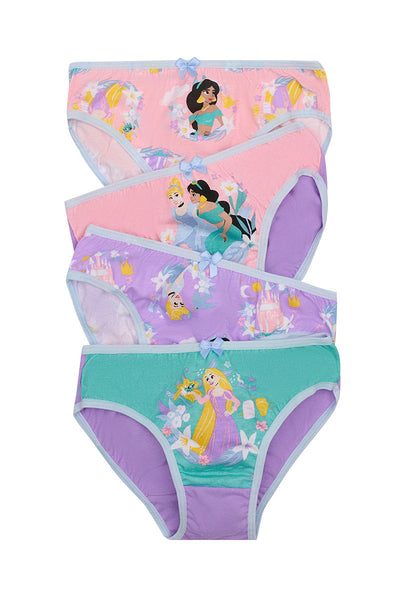 Rio Girls Princess Brief 4 Pack - Princess