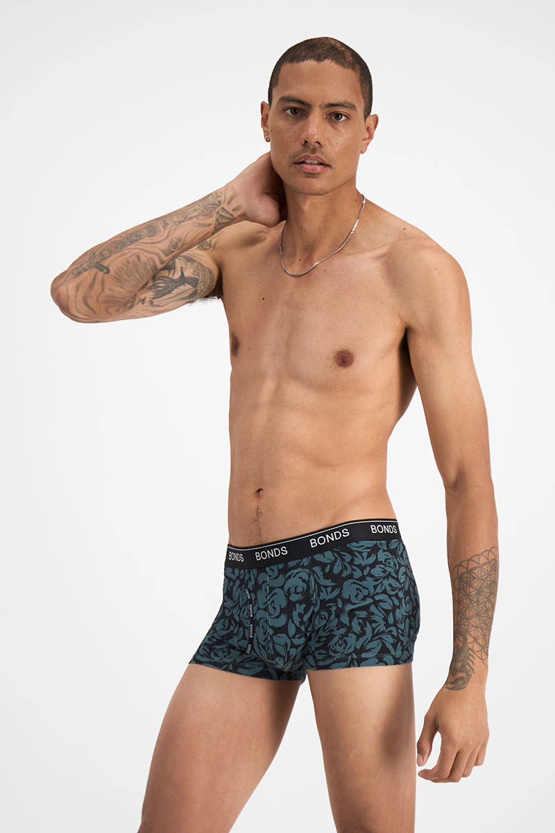 Bonds Men's Guyfront Trunk - Roses You Left