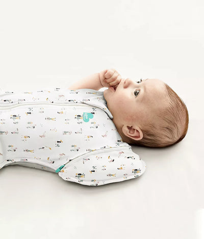 Love To Dream Swaddle Up™ Original 1.0 TOG Transition Bag - Community Print White