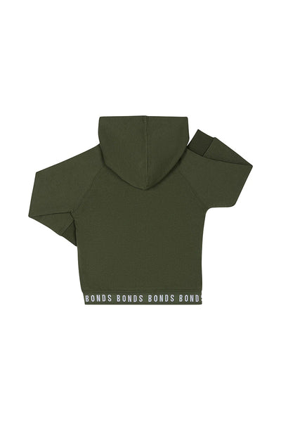 Bonds Kids Logo Fleece Hoodie - Hiker Green