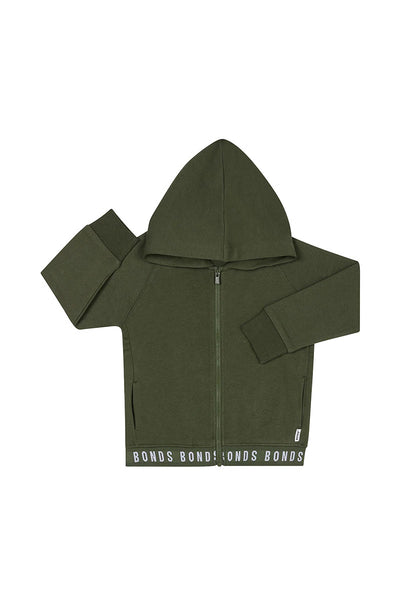 Bonds Kids Logo Fleece Hoodie - Hiker Green