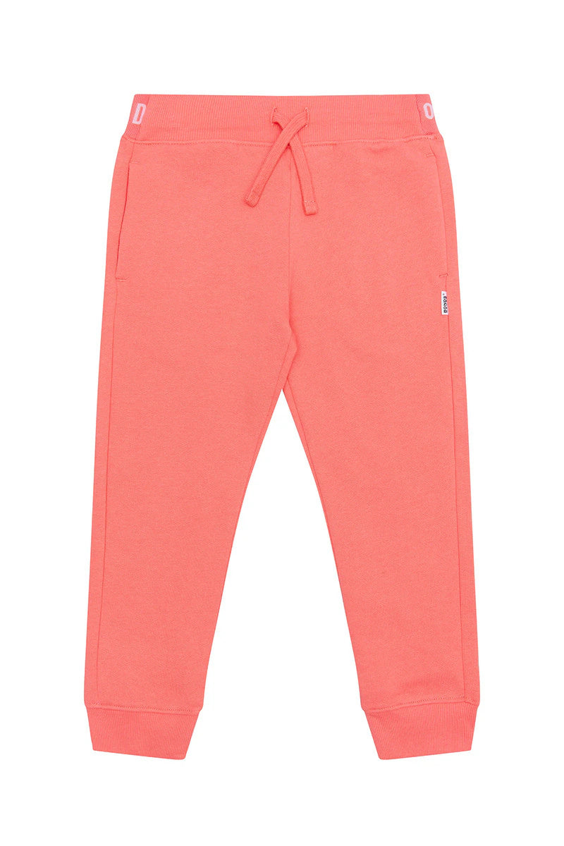 Bonds Logo Fleece Trackie - Salmon Dance