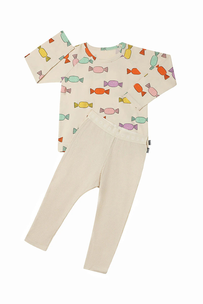 Bonds Long Sleeve Waffle Sleep Set - Candy Store