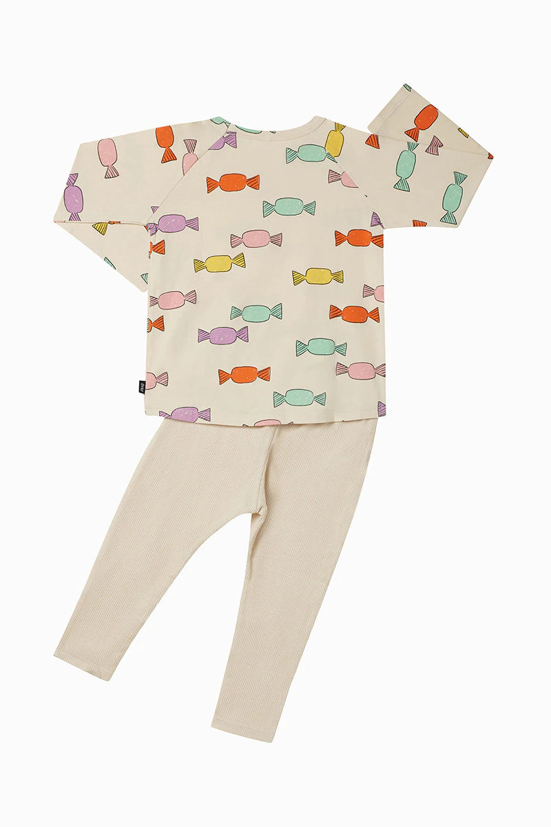 Bonds Long Sleeve Waffle Sleep Set - Candy Store