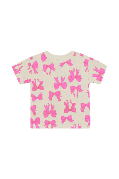 Bonds Kids Short Sleeve Crew Tee - Bow-Tiful Bows