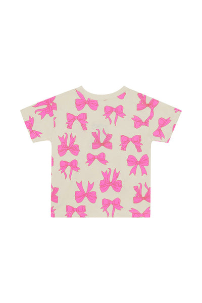 Bonds Kids Short Sleeve Crew Tee - Bow-Tiful Bows