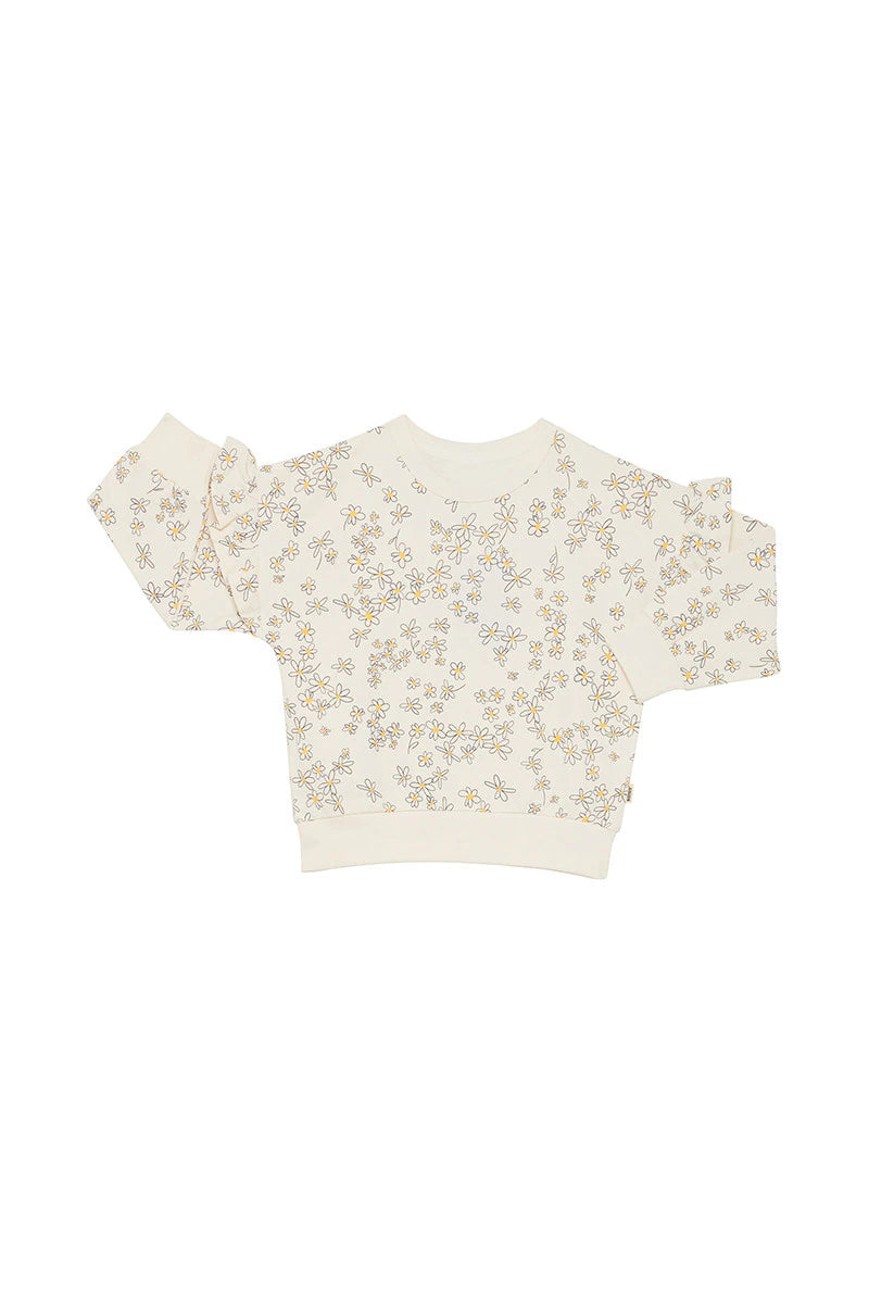 Bonds Kids Soft Threads Frill Pullover - Field Of Daisies