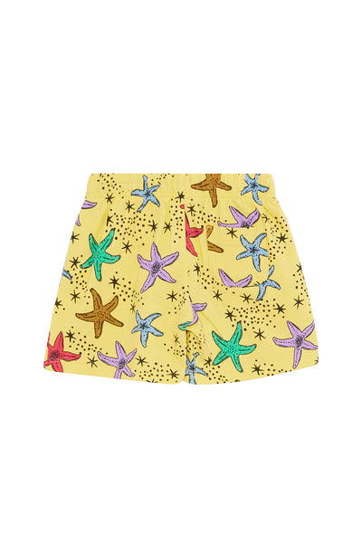 Bonds Kids Soft Threads Short - Starry Sea Sway Yellow