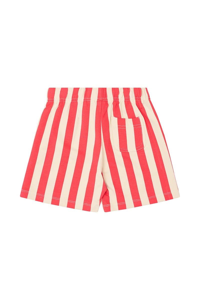 Bonds Kids Soft Threads Short - Vertical Stripe Cherry Soda